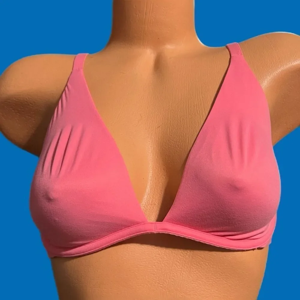 Victoria’s Secret Incredible Supersoft Smooth Unlined Plunge bralette Bra Papaya